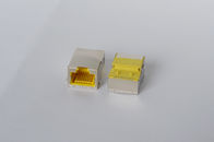1000M 90 Degree Low Profile Rj45 Jack With Transformer SMT With Shielded Yellow