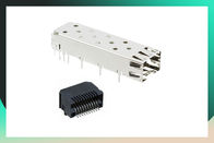 1X4 SFP Cage Connector U77-C4110-1011 Metal EMI Female Without Light Pipe