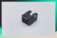1x1 Ethernet Molex RJ45 Modular Jack 18.1L Black Horizontal Plastic Material