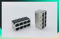Phosphor Bronze 2 X 4 Port RJ45 Ethernet Jack For Video , Networking