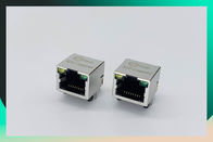 Right Angle Single Port RJ45 Female Connector For Switch , Router , PC Mainboard