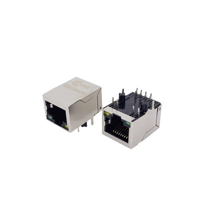 Angled Shielded Modular POE Magnetic RJ45 Jack