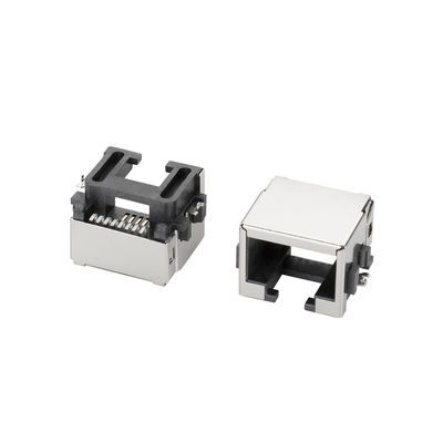 Shielded 8P8C SMT 13.15L RJ45 Jack With Cooper Shell