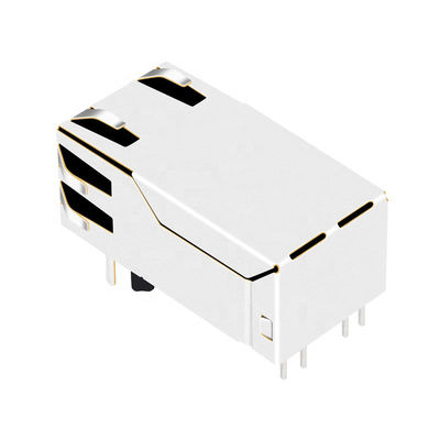 Tab Up 1000 Base-T RJ45 PoE Ethernet Connector HFJT1-1GHP-L17RL