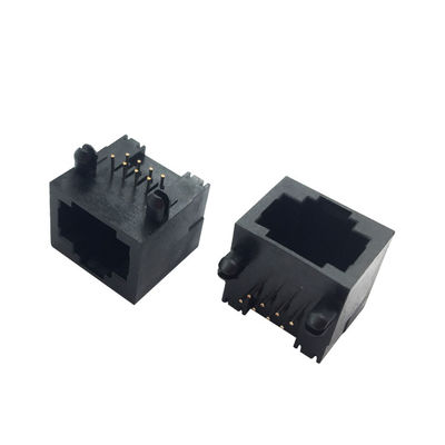 Thermoplastic Housing Modular 8P8C RJ45 Female Connector For PCB