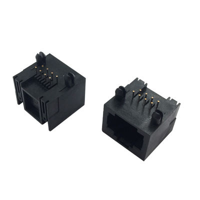 Thermoplastic Housing Modular 8P8C RJ45 Female Connector For PCB