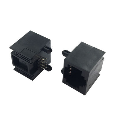 Thermoplastic Housing Modular 8P8C RJ45 Female Connector For PCB