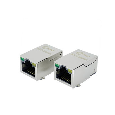 4 Columns 2 Rows RJ45 Modular Jack with 8 Contacts for Reliable Networking
