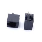 Plastic Top Inlet 5224 Vertical 4P4C RJ11 Female Connector For Telephone