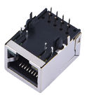 Double Layer Female 8P8C RJ11 RJ45 Connector With USB