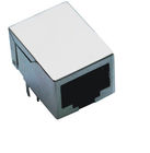 RMS-048H-10W0-NL Blue RJ45 With Transformer  Base - t 90 Degree Magnetic 10P8C Side Enter With Shield