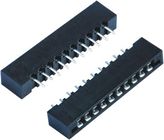 Double Low 44-60 Pins , 10 Pin Header SMT Female Pin Headers With Cap  LCP Plastic