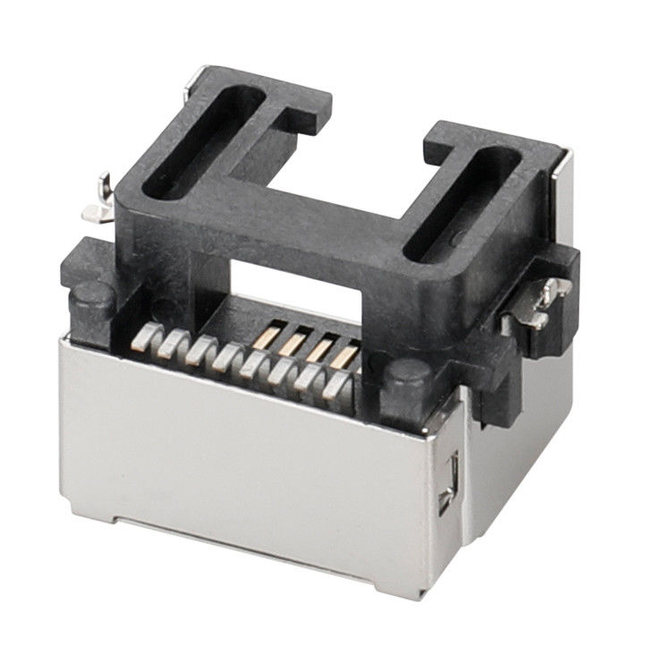 SMT 8P8C 13.15L RJ45 Connector With Phospher Bronze Contact