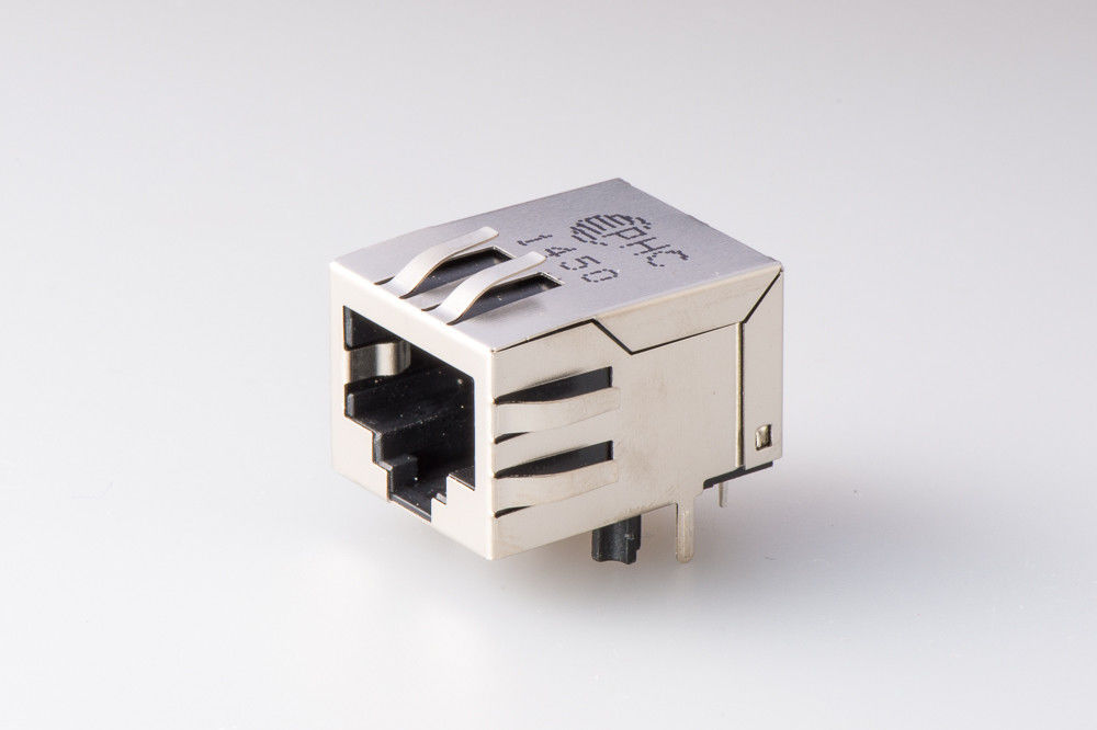 Full Shielded 8P8C Single Port Modular RJ45 Ethernet Jack With Transformer and Without LED