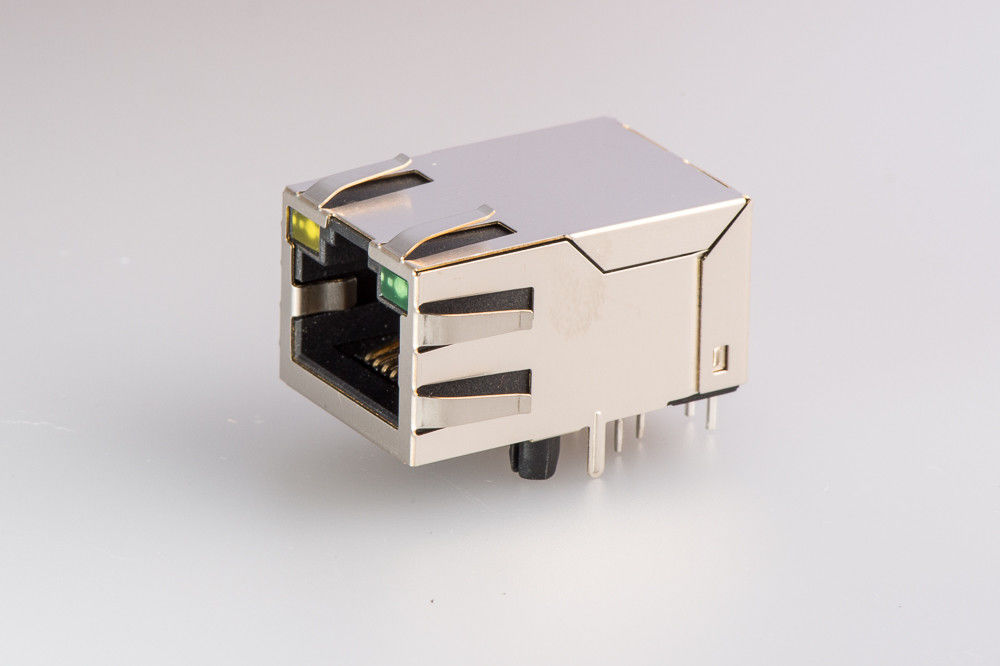 Power Over Ethernet / PoE Rj45 Jack + 10 / 100 Base-TX  With Magnetic Module